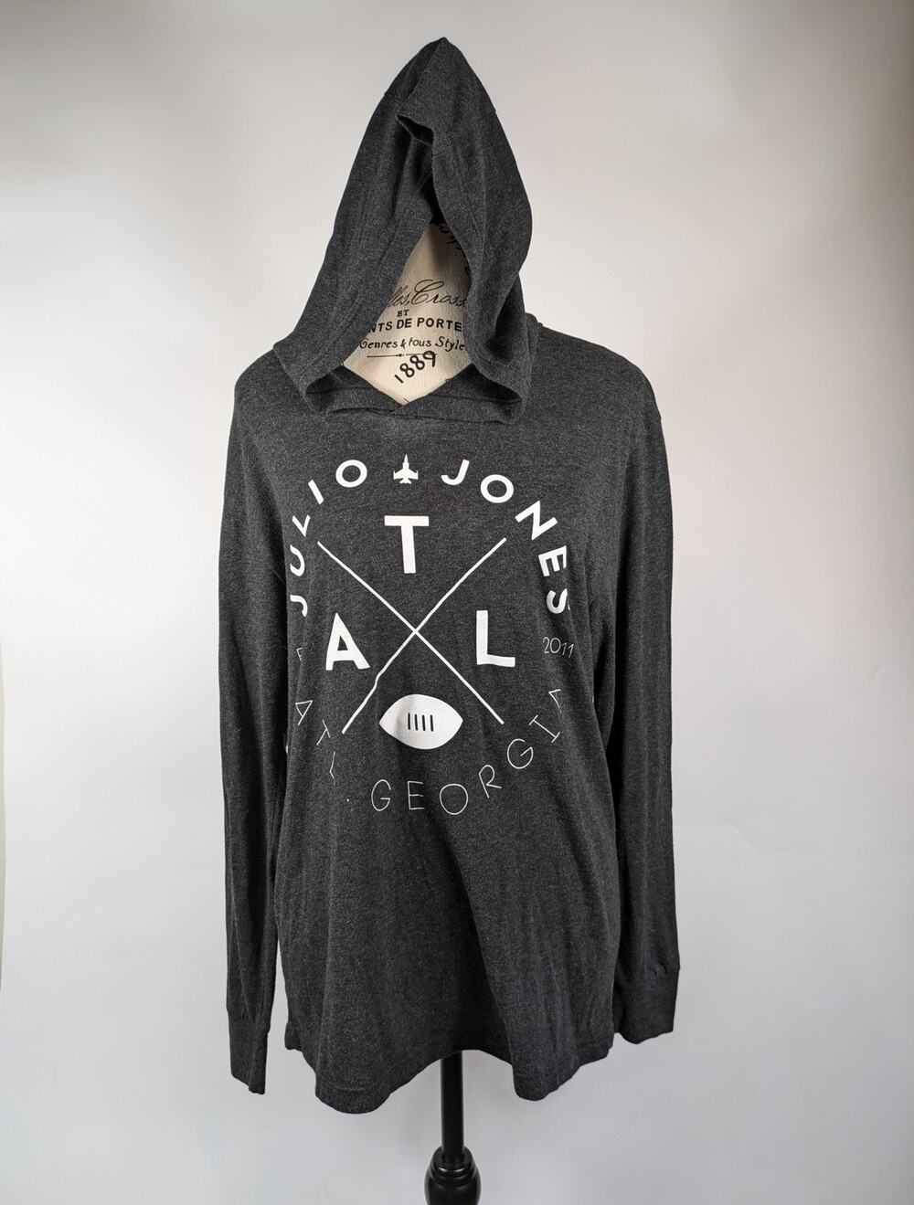 Julio Jones Womens Medium Hoodie Lightweight Football Atlanta Falcons Georgia